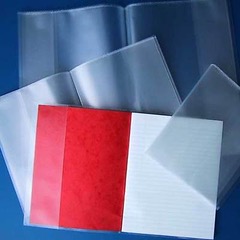 Plastic school exercise book covers (pack of 3)